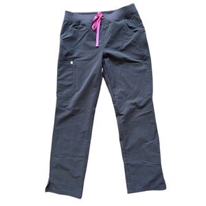 FIGS Kade High Rise Scrub Pants in Night Sky Blue Size Small